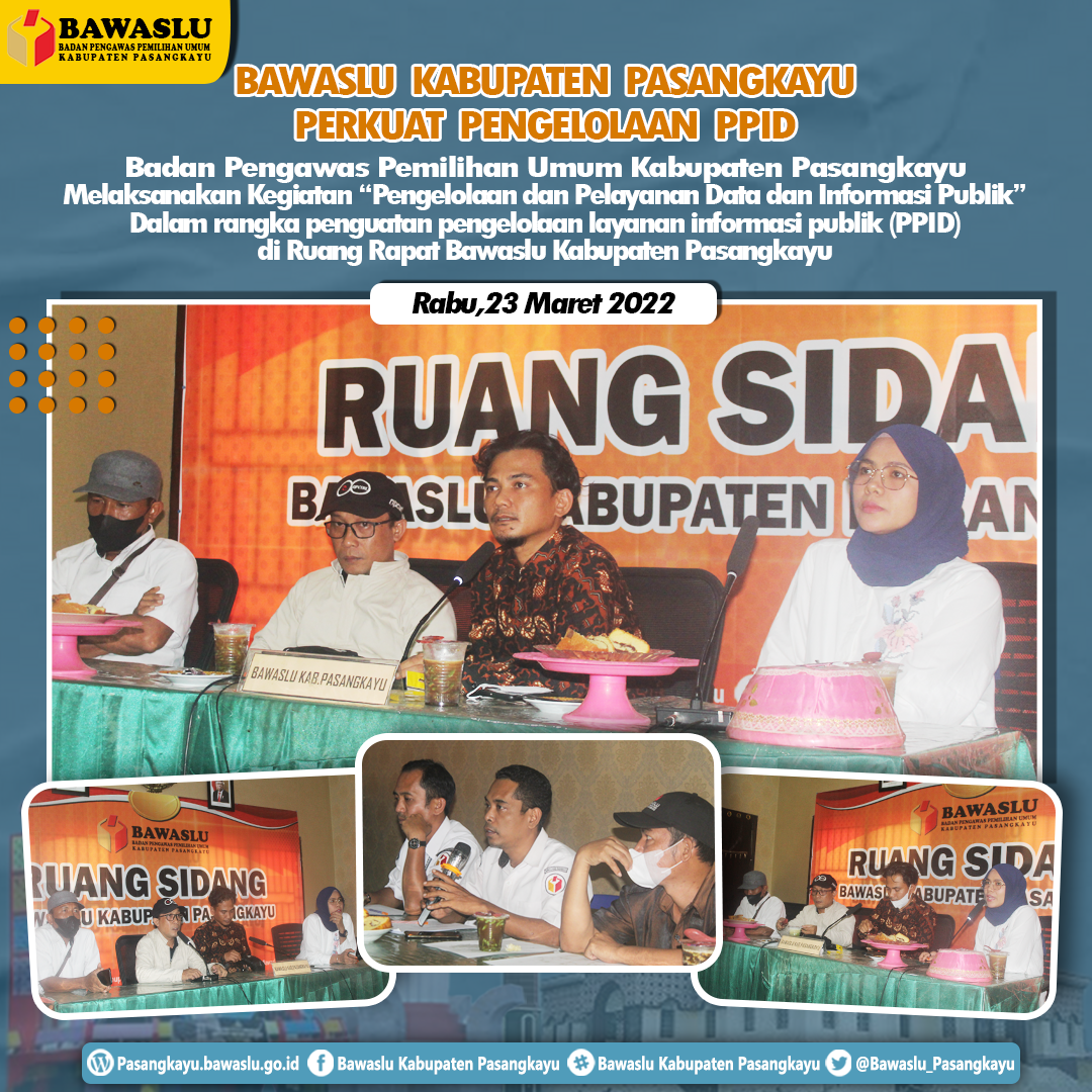 BAWASLU KABUPATEN PASANGKAYU PERKUAT PENGELOLAAN PPID