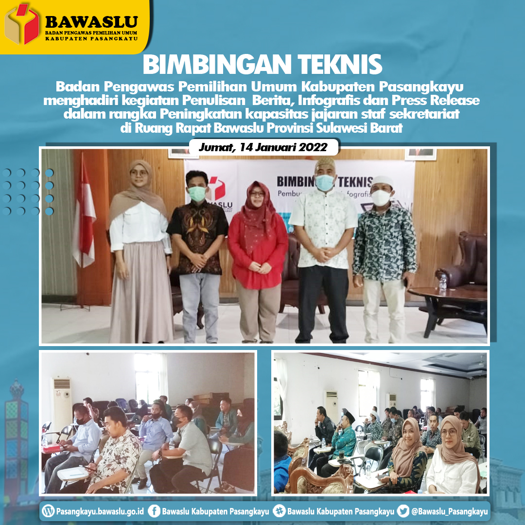 BIMTEK PENULISAN BERITA, INFOGRAFIS, DAN PRESS RELEASE