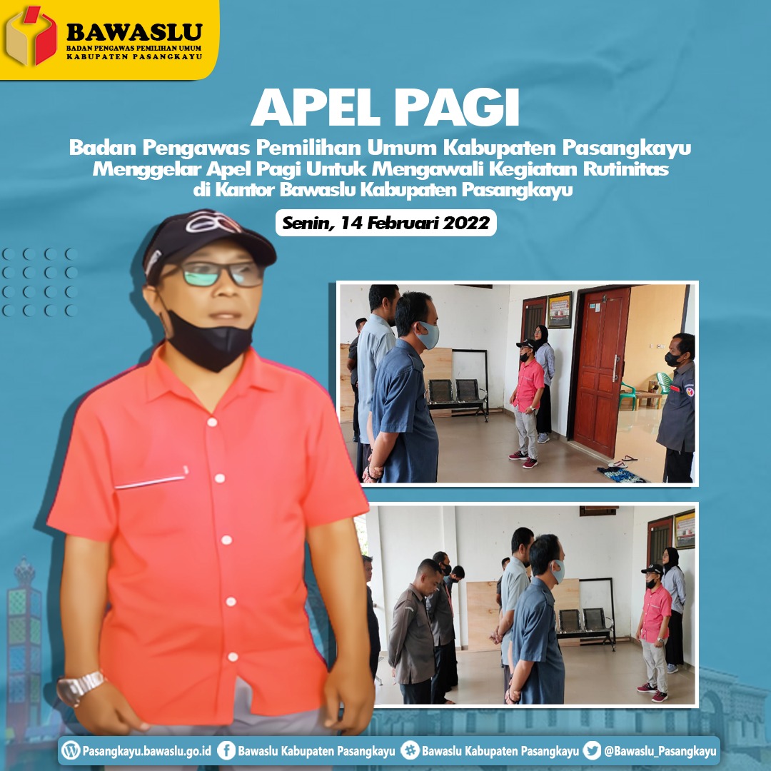 STAF BAWASLU KABUPATEN PASANGKAYU DITUNTUT MENJADI TELADAN