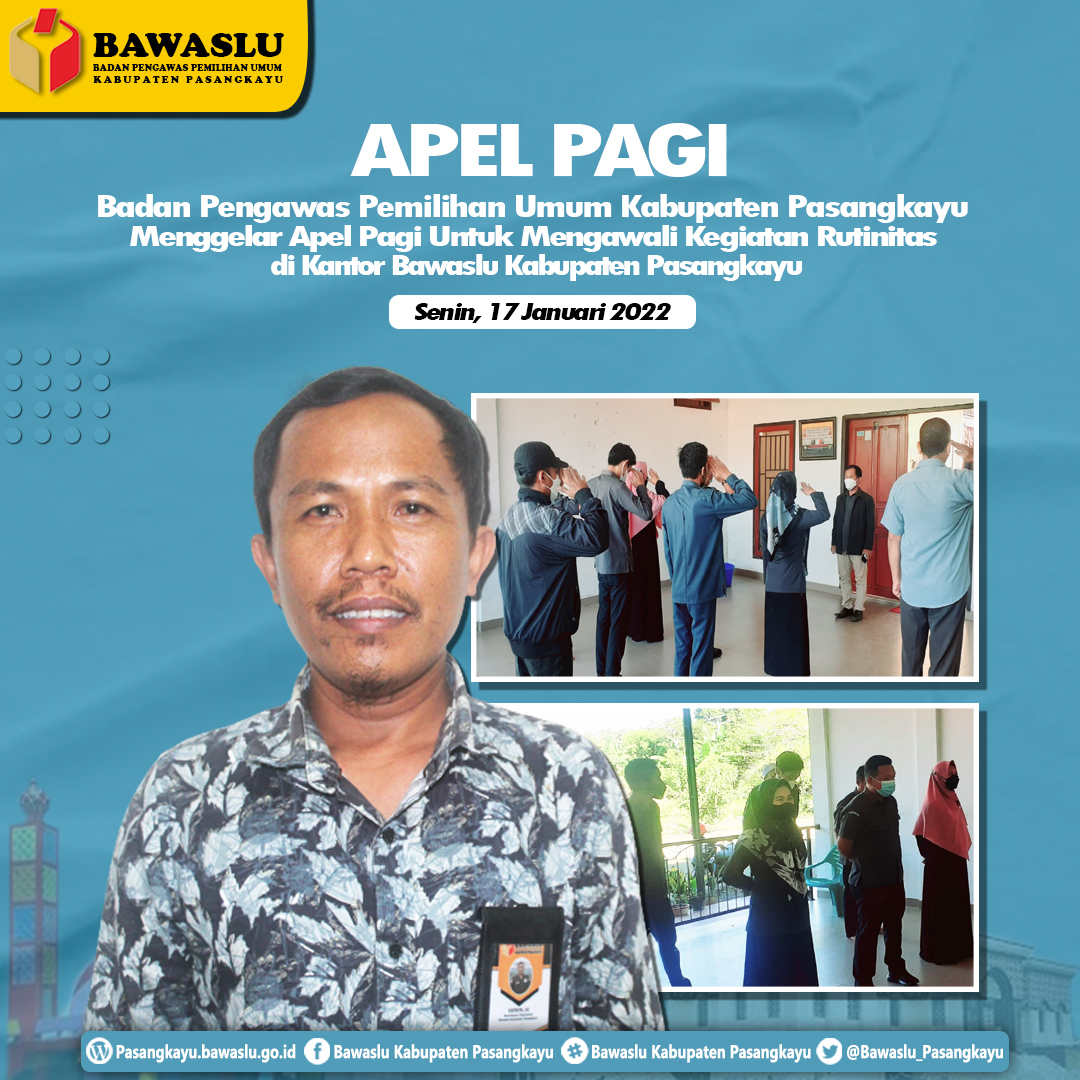   GIAT APEL STAF BAWASLU KABUPATEN PASANGKAYU