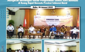 BAWASLU KABUPATEN PASANGKAYU MENGIKUTI BIMBINGAN TEKNIS PENGELOLAAN SISTEM JDIH BAWASLU