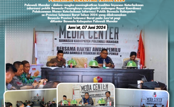 BAWASLU PASANGKAYU MENGIKUTI RAKOR TEKNIS PENGELOLAAN DATA DAN INFORMASI YANG DI LAKSANAKAN OLEH BAWASLU PROVINSI SULAWESI BARAT PADA PEMILIHAN SERENTAK TAHUN 2024