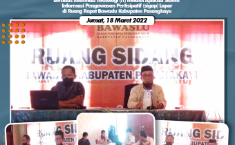 Awasi Proses Laporan Pelanggaran, Bawaslu Pasangkayu Perkuat Laporan Berbasis IT